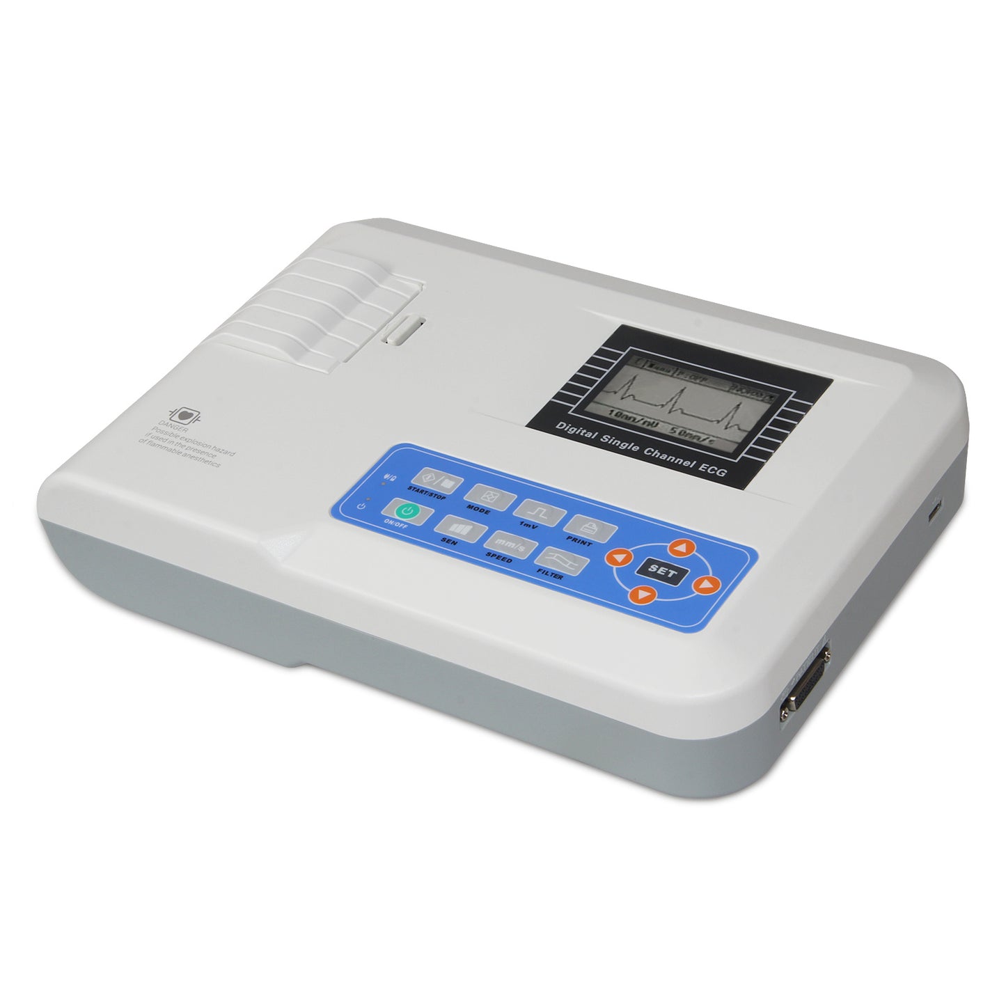 CONTEC Digital 1 Channel 12 Lead ECG Machine + consumables