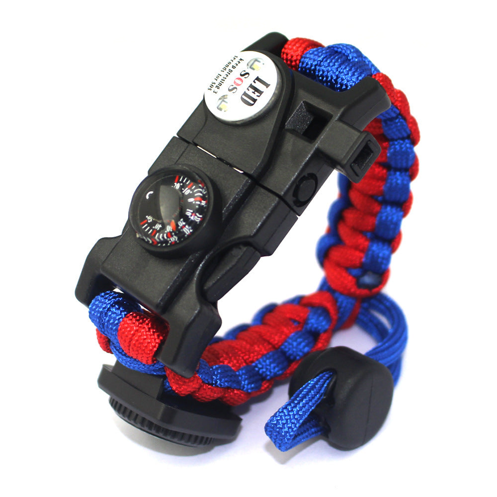 Survival safety rope braided bracelet