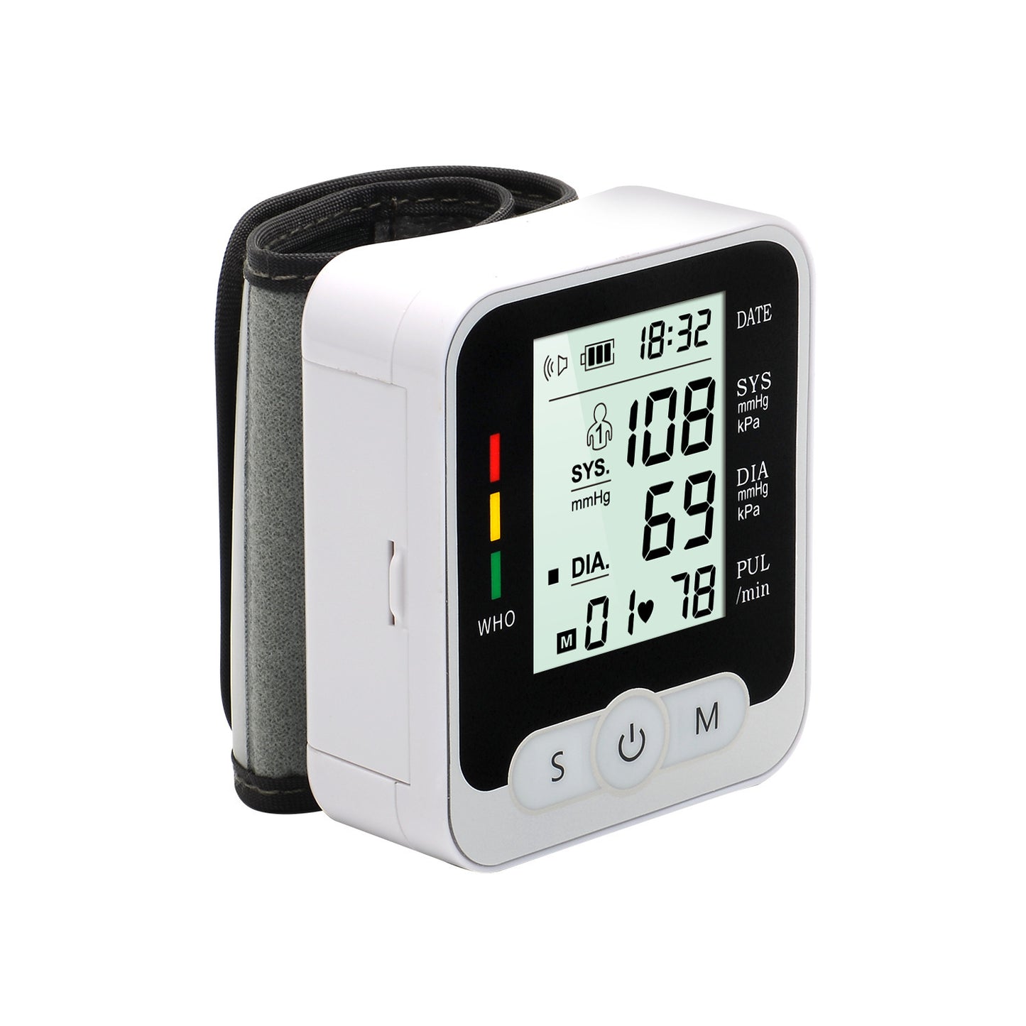 Medical Digital Wrist Blood Pressure Monitor Automatic.