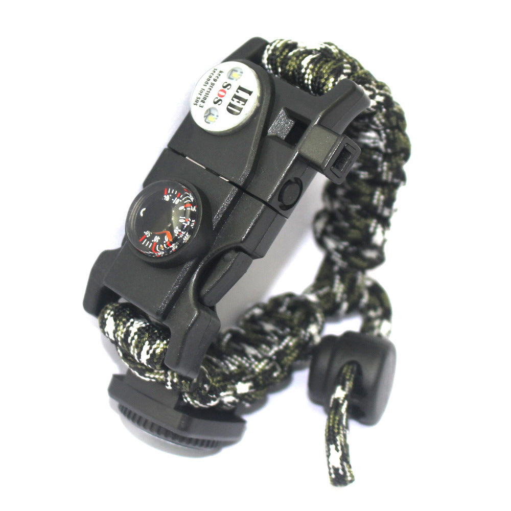 Survival safety rope braided bracelet
