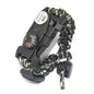 Survival safety rope braided bracelet