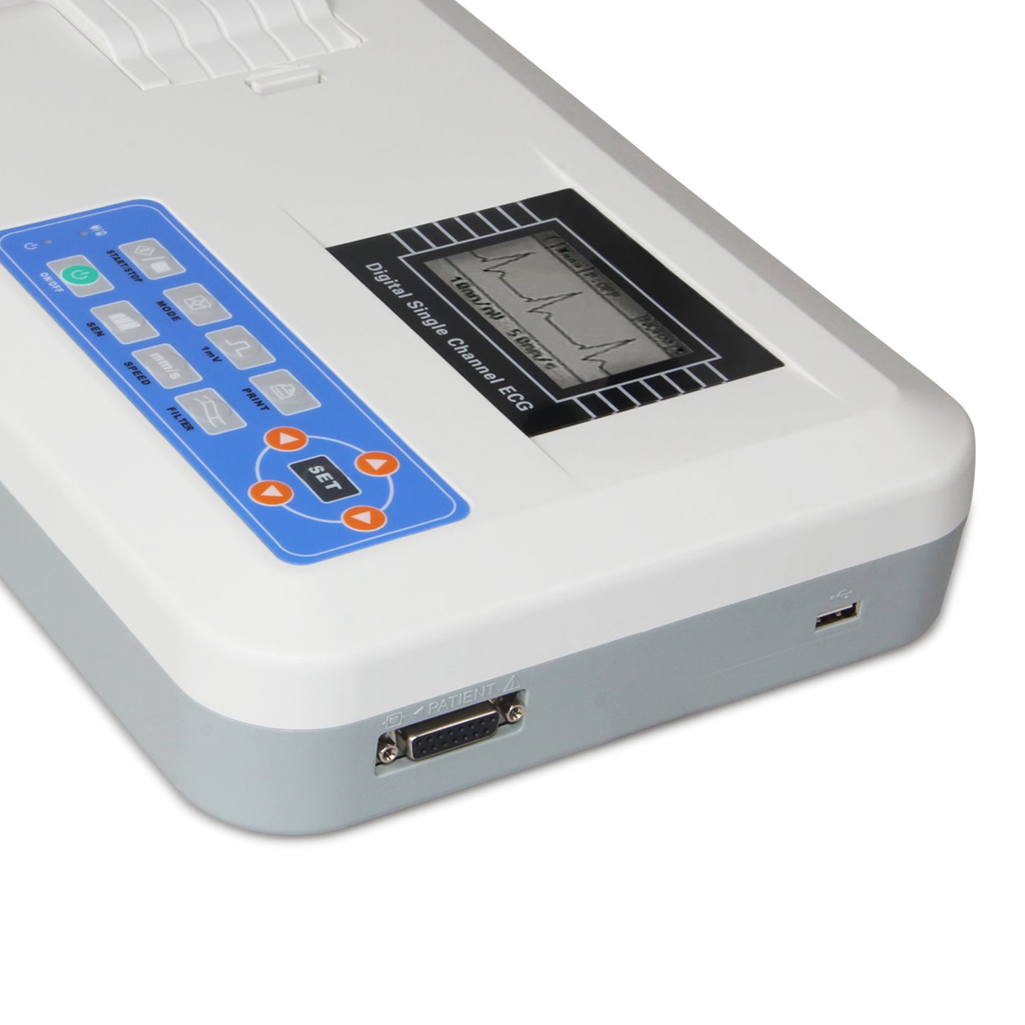 CONTEC Digital 1 Channel 12 Lead ECG Machine + consumables