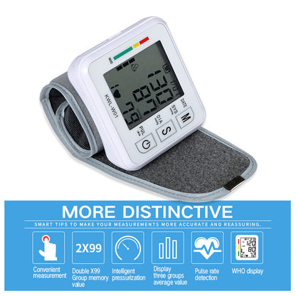 Medical Digital Wrist Blood Pressure Monitor Automatic.