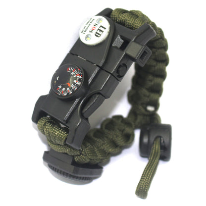Survival safety rope braided bracelet