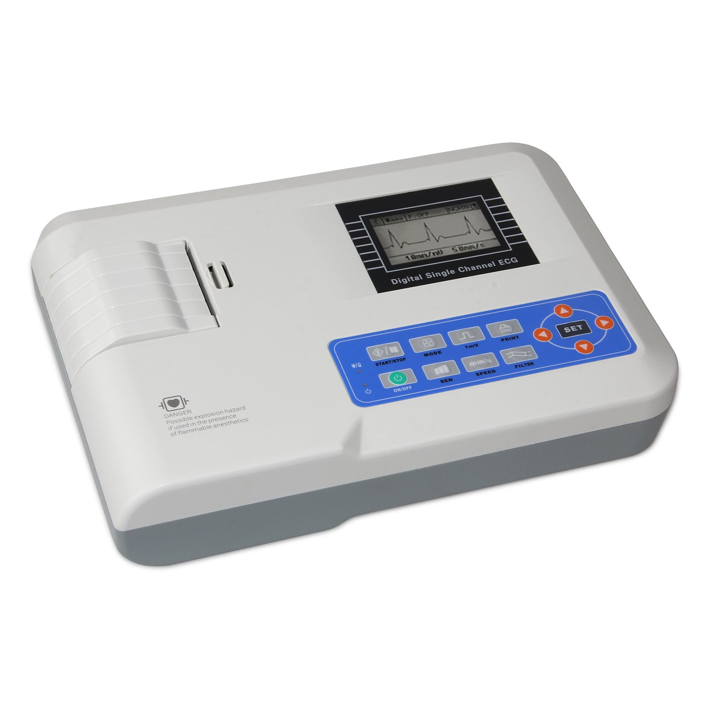 CONTEC Digital 1 Channel 12 Lead ECG Machine + consumables