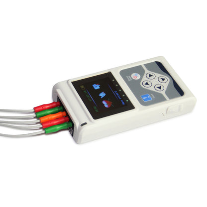 Handheld 24 Hours 3 Channel ECG EKG Holter Monitor System CONTEC TLC9803 PC Software