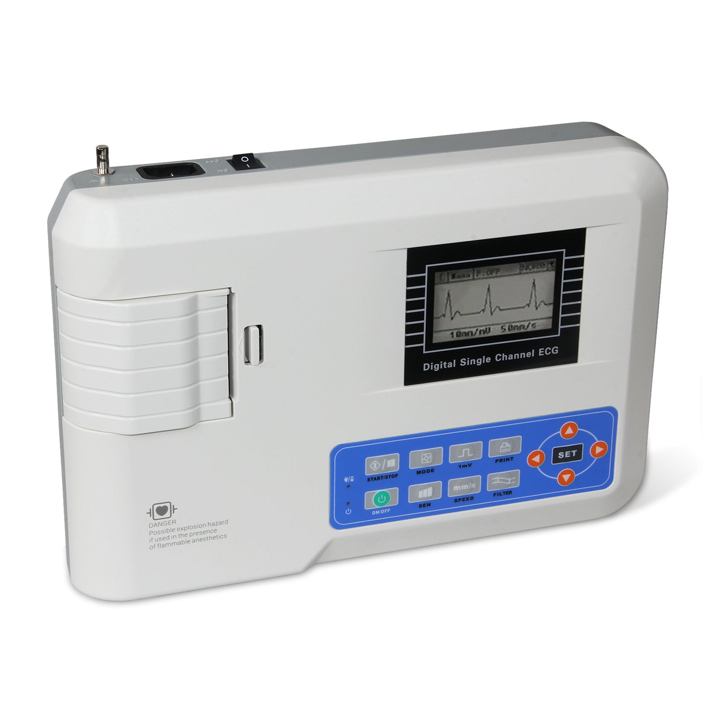 CONTEC Digital 1 Channel 12 Lead ECG Machine + consumables